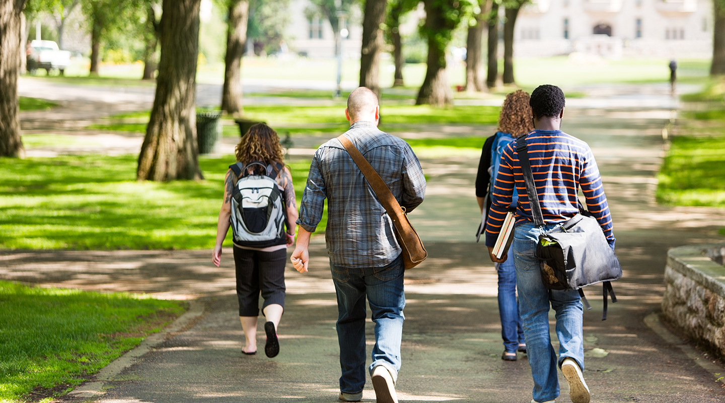 Students and faculty of Universities evacuating after a bomb threat.