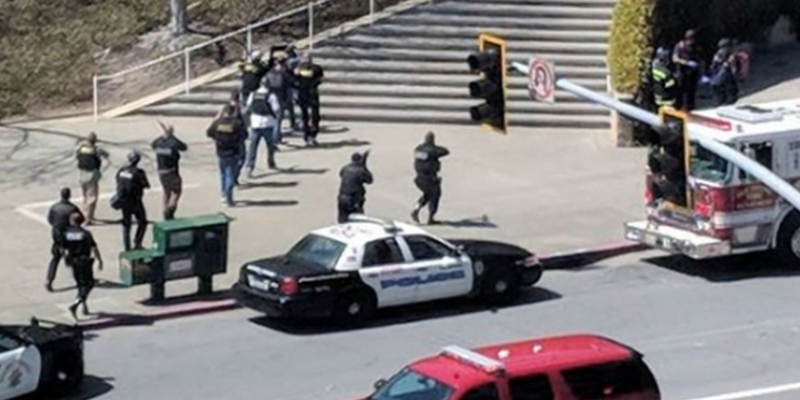 SWAT team enters YouTube Headquarters after shooting